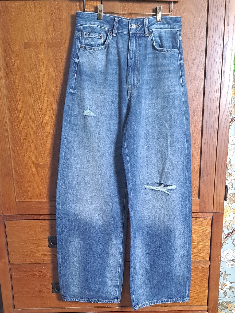 Zara x Disney Harry Lambert Mickey Mouse AWGEE! WOW Baggy Jeans Size 4 / 26 NWT